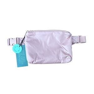 NWT! STATE Bags Shimmer Pink Lorimer Fanny Pack Belt Bag in Latte